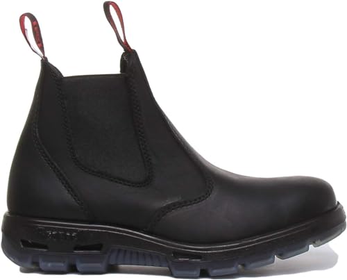 Redback UBBK Easy Escape Slip-On Soft Toe Black Work Boots Redback Boot Size UK8.5 = US9.52