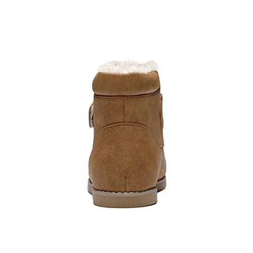 Bruno Marc Boys Girls Insulated Winter Snow Boot Fur Lining Easy-On Outdoor Boots,Brown,Size 2 Us Little Kid Sbbo223K #TOP5