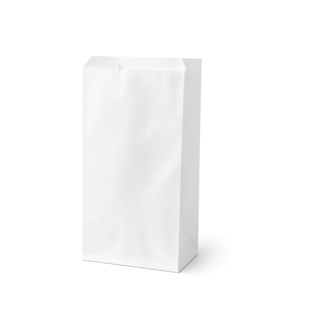 Virsus 10 kg Sacchetti di Carta Bianca Satinata, con misura 12x24 cm, contenente 1600 sacchetti circa, per oggettistica, bomboniere, articoli da regalo, ideali per negozi e tabaccherie