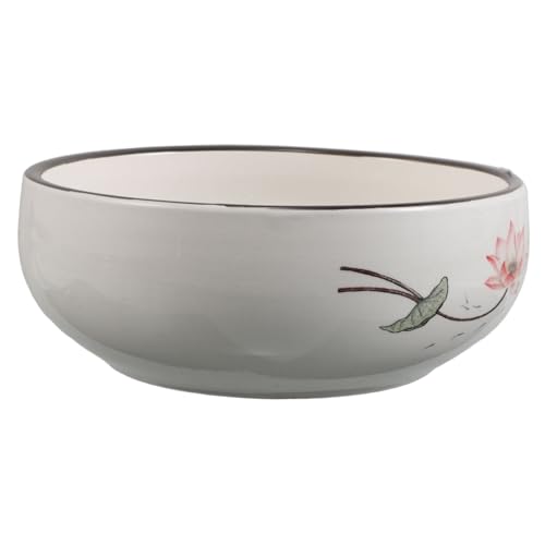 ibasenice Pot de Fleur Céramique Hydroponique Lotus et Jardinière Moyenne pour Plantes Aquatiques et Dintérieur Bol Décoratif pour Jardin