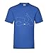 T-shirt de moto à découper pour homme – T-shirt 84.de -  Bleu - Small