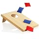 Cornhole Set von com-four, 5-teiliges Wurfspiel für den Außenbereich