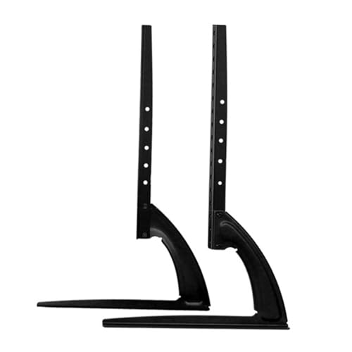 Support TV table en acier amovible de 300x499mm pour meuble de salon ou bureau