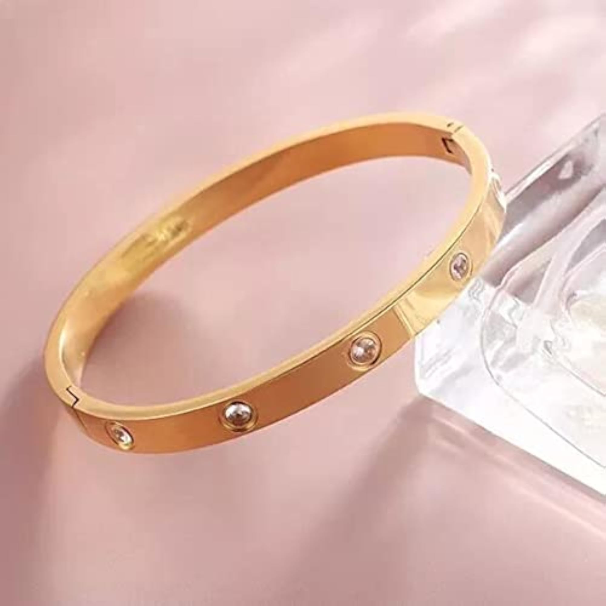 Contemporary Plated Love AD Bracelet