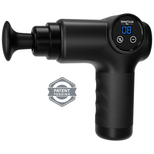 SPA SCIENCES - SmartGun Pro – Therapeutic Deep Tissue Percussion Massager – for Muscle Soreness – with Interchangeable Heads and 8 Intensity Levels – USB Rechargeable – Black - Image 3