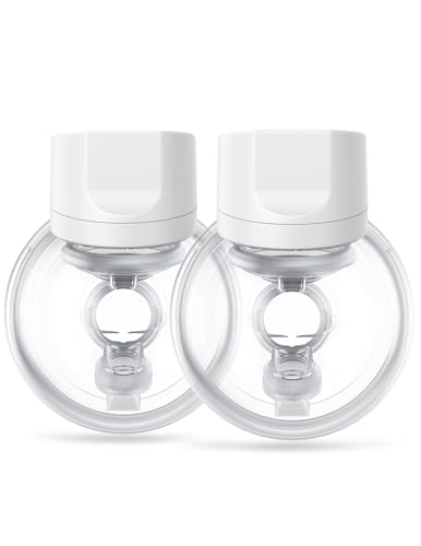 Image of Momcozy Hands-Free Breast Pump S12 Pro, Wearable Pump, 24mm, 2 Pack, Light White