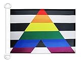 AZ FLAG Pavillon Nautique LGBT Allié hétérosexuel 45x30cm - Drapeau de Bateau Alliance Gay Hetéro 30 x 45 cm