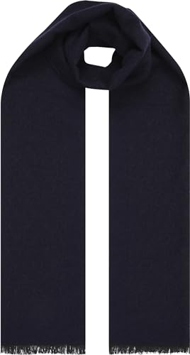 Écharpe Monogram Calvin Klein Homme en Bleu Marine Tissage Haut de Gamme
