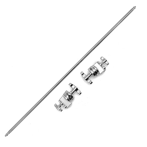 Image of PHOCUS 42 inch C Stand Boom Arm, Extension Grip Boom Arm with 2 Pieces Swivel Grip Head for Photography C Stand Light Stand Reflector Flag and Other Studio Video Equipment
