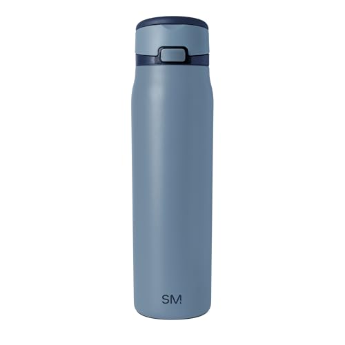 Simple Modern Mesa Loop Water Bottle with Straw | 30oz Cup Holder Friendly Insulated Stainless Steel Bottles for Travel, Sports and School | Deep Dune