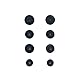 4 Paar Ersatz Ohrstöpsel für Beats Powerbeats Pro/Powerbeats 3/Powerbeats 4, 4 Größen Silikon Ohrstöpsel für 4mm In-Ear Kopfhörer (Schwarz)