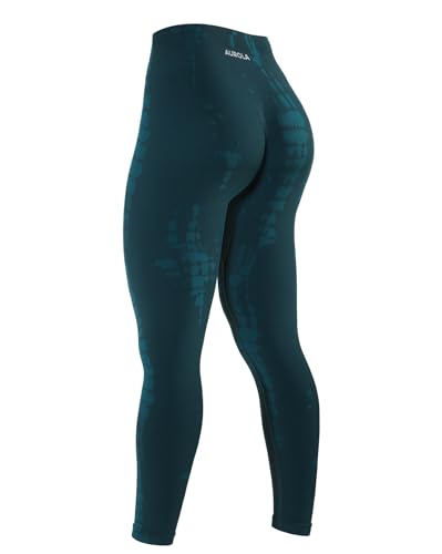 Image of AUROLA Serpent Snake Seamless Scrunch Workout Leggings for Women,Girls Squat Proof Ribbed Thick Active Gym Pants