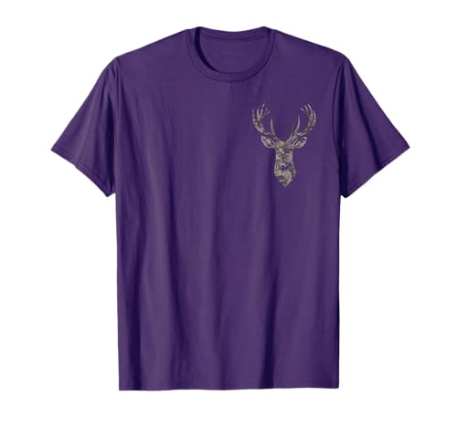 Deer Hunting Camo Pattern (Design on Front and Back) T-Shirt