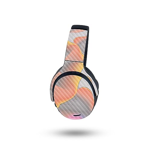 Image of MightySkins Carbon Fiber Skin Compatible with Skullcandy Crusher ANC 2 - Marble Magma | Protective, Durable Textured Carbon Fiber Finish | Easy to Apply