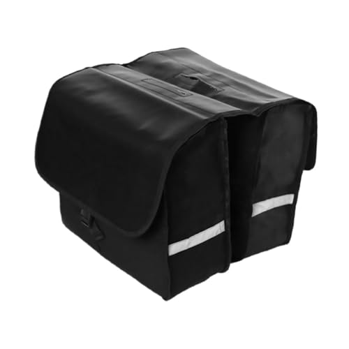 Toyvian Bolsa De Ciclismo Impermeable Alforjas Cesto Bolsa Portaequipajes Trasera Plegable Bolsas Transportador Trasero Agua Asiento Red De Clip De Impresión De PVC Negro