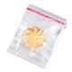 Ymapinc 200 Stück Selbstklebend Cellophantüten Klein OPP 10x8cm Zellophantüten Transparent Kleine Plastiktüten Tütchen Klarsichttüten für Süßigkeiten Kekse Snacks Handarbeiten Druckknopf