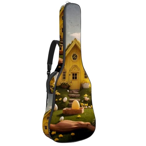 Housse guitare acoustique 41 pouces avec compartiment accessoires et protection