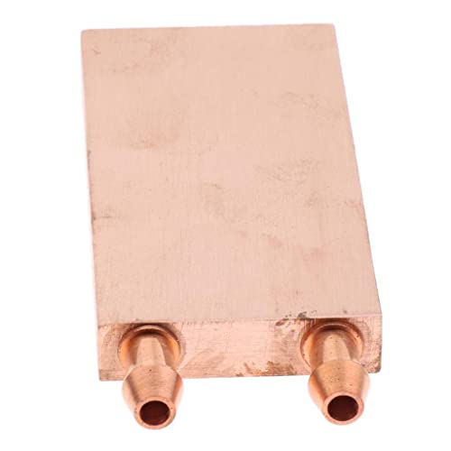 zalati Copper Cooling Block Water Cooling Heatsink DIY Warm Heat Sink System for PC Computer CPU Graphics Radiator 40x80mm