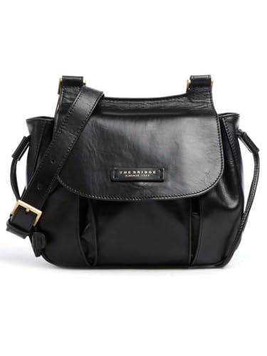 The Bridge Damentasche 4411115H Schwarz Shopper Mittlere Schulter Crossdoby Camilla, Schwarz , Taglia unica
