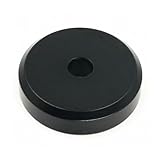 Menesia 45 Record Adapter Aluminum 45 RPM Adapter for Record Player (Black)