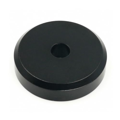 Menesia 45 Record Adapter Aluminum 45 RPM Adapter for Record Player (Black)