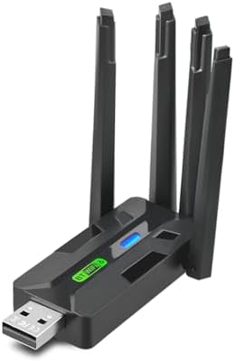 AX900 WiFi 6 USB Adapter with Bluetooth 5.4 WiFi Adapter for PC Desktop & Laptop, Dual-Band Wireless Card, 4 Antennas, Driver-Free, Windows 11/10/8/7 Compatible (802.11AX)