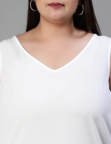 Image of oxolloxo Women Plus Size Sleevless Round Neck Top