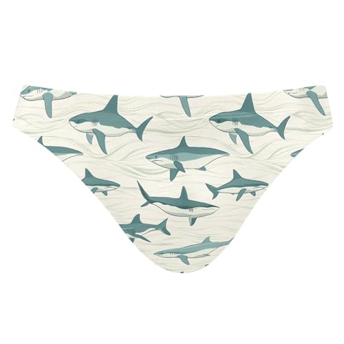 Cute Shark Swim Briefs for Men Swimsuit Bikini Swimwear S B0404973