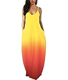 Wolddress Womens 2023 Casual Sleeveless Sundress Plus Size Loose Plain Long Summer Beach Maxi Dress