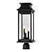 CWL Lighting Milford 21.5" 3-Light Glass Outdoor Lantern Head in Black