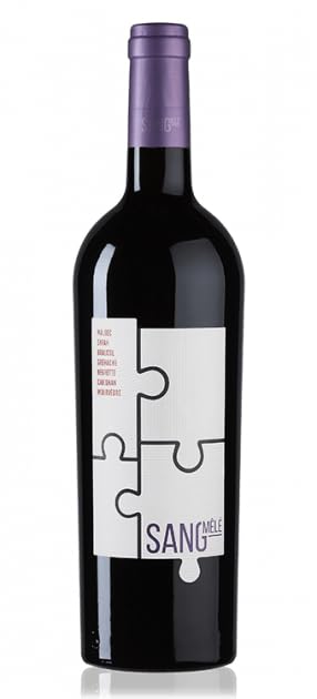 Sang Mêlé Vin Rouge de France - Vinovalie - Carton de 6 bouteilles de 75 cl - 7 cépages pour un vin hors du commun à découvrir absolument