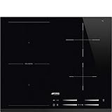 Vetro ceramica nero Smeg Piano di cottura Induzione SI1M7643B Universal Nero 60 cm