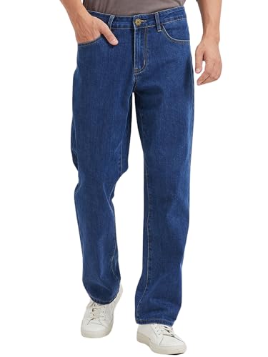 COEVLAS Club Men's Straight Leg 5-Pocket Regular Fit Workwear Flex Jean