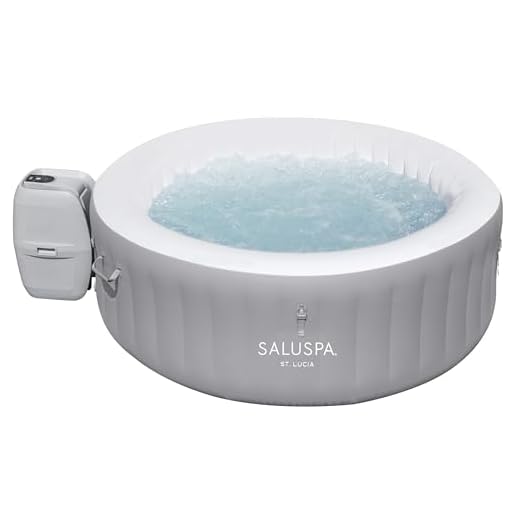Bestway 60038E St. Lucia SaluSpa St.Lucia AirJet Inflatable Hot Tub (67" x 26"), Gray