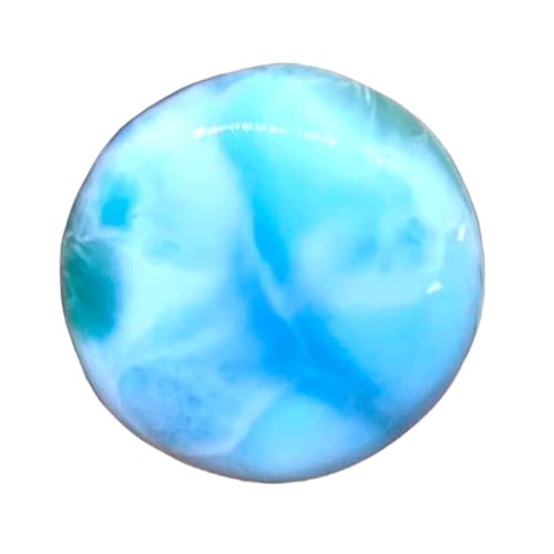 Larimar naturel rond pour bague bohème et pendentif fait main en pierre fine