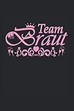 Team Braut, Junggesellenabschied, rosa: 6x9 - Dotgrid - Notebook
