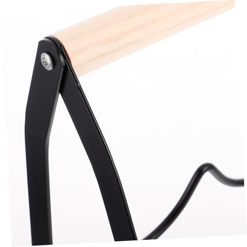 Soporte para botellas de vino plegable de hierro y madera miniatura 3