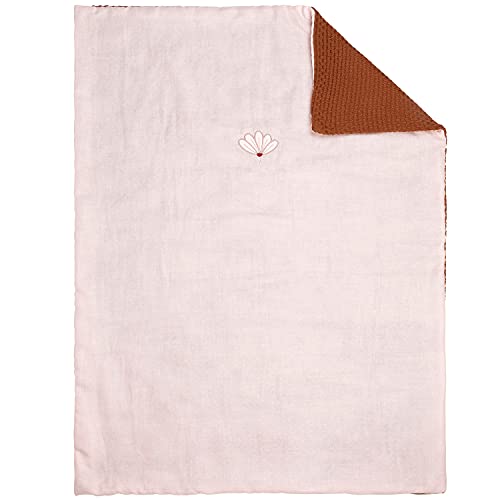 Couverture bébé Nattou en mousseline et tricot de coton thermorégulateur
