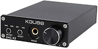 KGUSS DAC-K3 TPA6120 2.0 Mini HiFi Optical/Coaxial/USB DAC Decoder Audio Headphone Amplifier Headphone