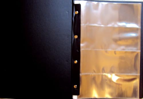 Pasta Com 25 Folhas e 4 Divisões Para Cédulas Colecionáveis