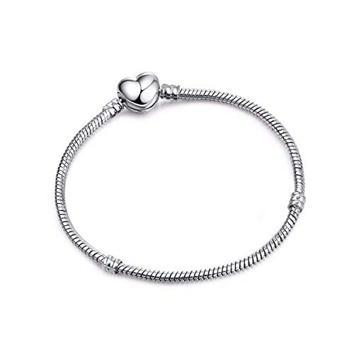 2020 3mm Charm Snake Chain Fit Pandora Charms Silver Color Original Bracelet Jewelry