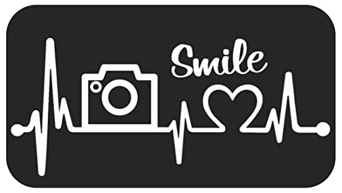 Camera Photography Lover Heartbeat Decal Sticker for Car Window 8.0 ...