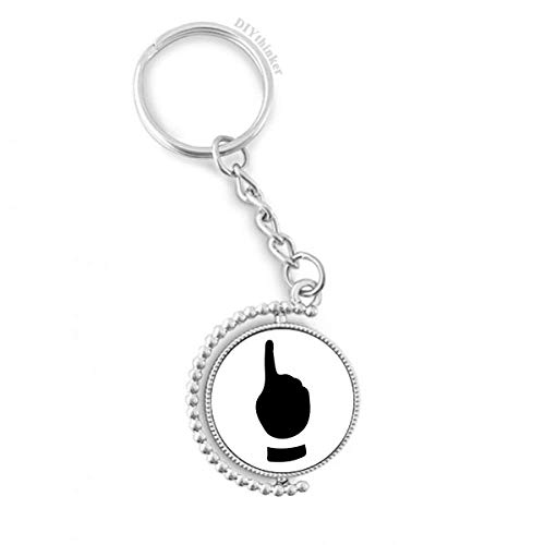 Llavero de anillo con silueta de gesto el regalo ideal de cumpleanos