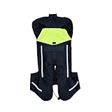 Chaleco Anticaídas for Moto Unisex Con Airbag Protección Emergente De 0,1 S Chaqueta Protectora for Moto for Cualquier Temporada(Black,XXL)
