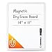 Mr. Pen- Dry Erase Board, 14” x 11” with a Black Dry Erase Marker, Small Mini White Board for Students, White Frame, Includes Double Sided Tapes
