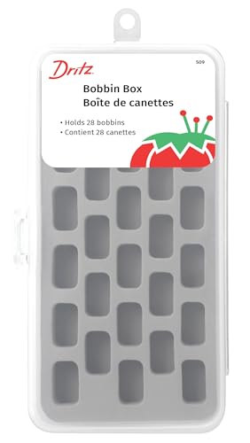 Dritz, Stores 28 Bobbin Box, Clear