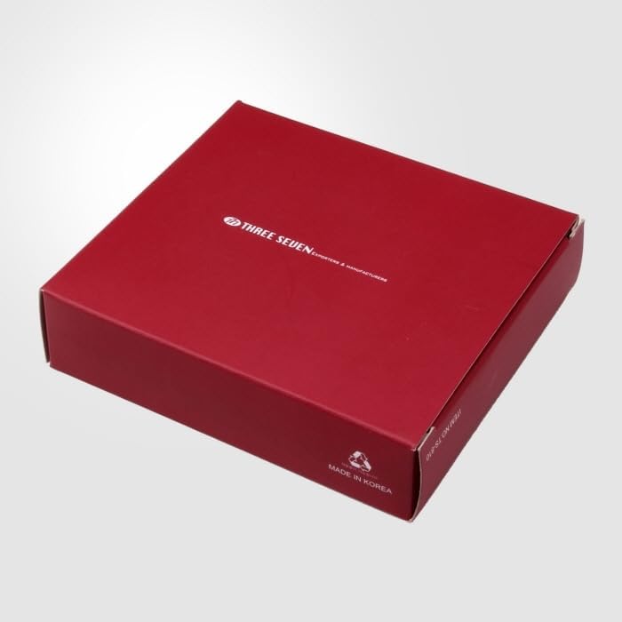 777 Three Seven TS-810C Nail Care Set - 11 Essential Tools, Made in Korea, 50 Years Heritage, Black / Chrome