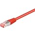 Produktbild Wentronic Kaltgeräte  Netzwerkkabel mit RJ45 (Cat 6, SSTP), grau 3 m rot