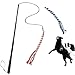 ASOCEA Interactive Dog Extendable Teaser Wand with 2 Rope Chew Tail Toy for Fun Obedience Training & Exercise