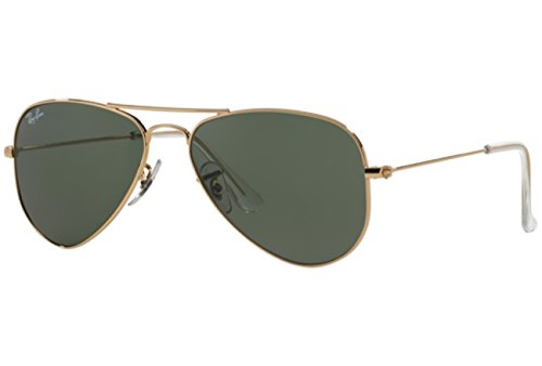 Ray-Ban Small Aviator Sunglasses (Gold Frames & G-15XLT Lenses)